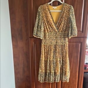 Max Studio Midi Sundress with Bell Sleeves